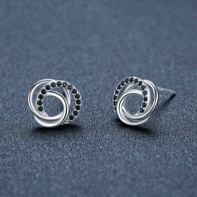 Dignified Hollow Multi-circle Zircon Design Earring - EX-STOCK Canada