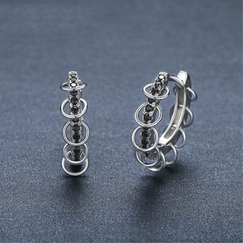 European And American Design Zircon Copper Ear Buckle Simple And Advanced Earring - EX-STOCK Canada