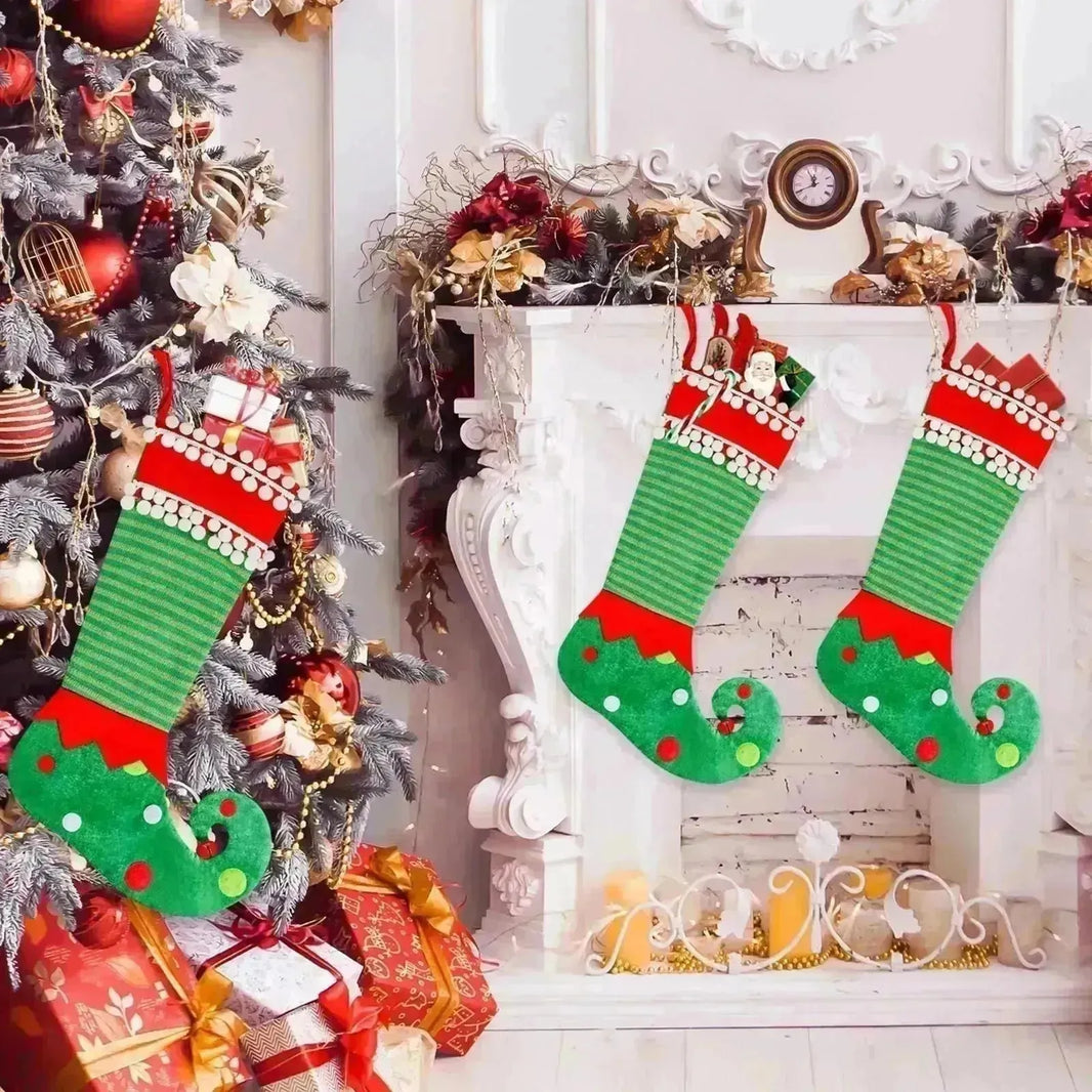 Fashion Simple Christmas Stockings Christmas Elf Decoration