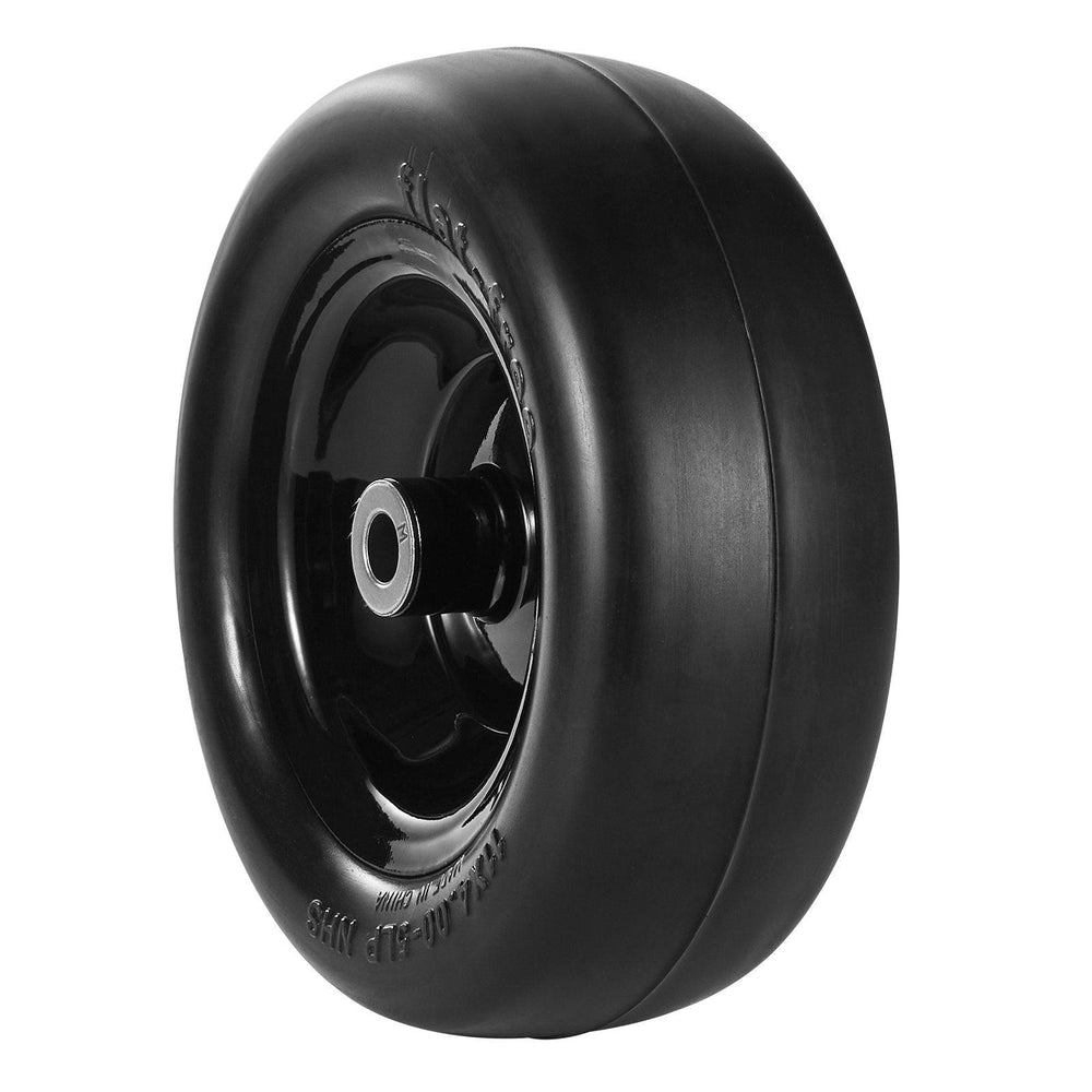 Pneus de tondeuse à gazon VEVOR avec jante, pneus de tracteur sans chambre à air, ensemble pneu et roue par 2, pneu PU anti-crevaison, moyeu centré, taille de bague, 20 adaptateurs pour tondeuses autoportées et tracteurs de pelouseEX-STOCK Canada