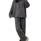 Autumn And Winter New Twist Zipper Couple Fleece-lined Thick Coral Fleece Pajamas Homewear Loungewear Sleepwear For Sleeping - EX-STOCK Canada
