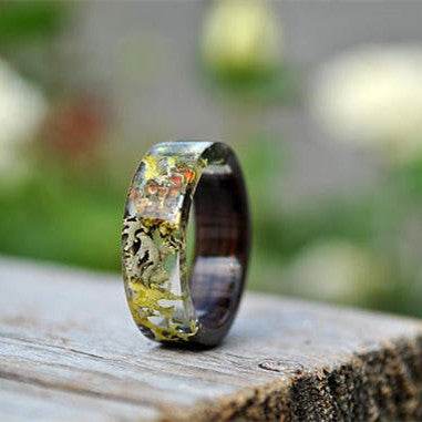 Time Resin Faceted Handmade Personality Ring - EX-STOCK Canada
