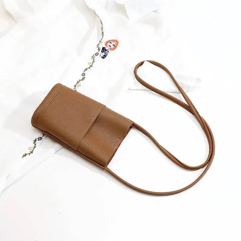 High-grade Soft Leather Mobile Phone Bag Female Mini Crossbody bag - EX-STOCK Canada