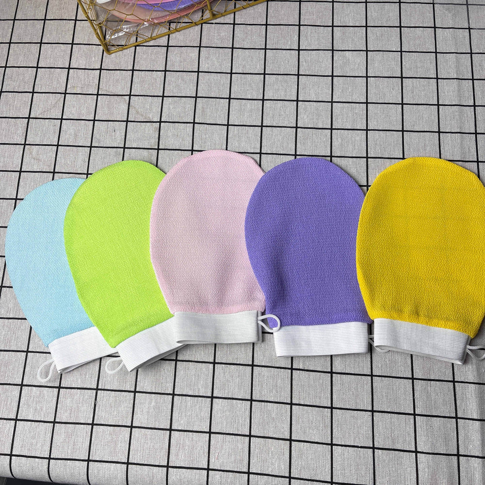 Home Fashion Exfoliating Bath Gloves exfoliating sponge - EX-STOCK Canada