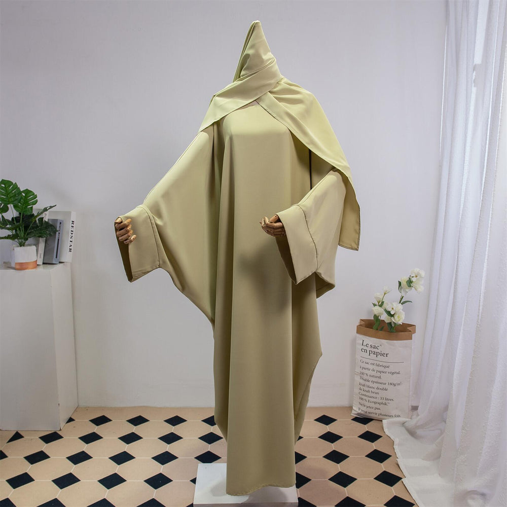 Robe arabe unie pour femmes avec foulard EX-STOCK Canada