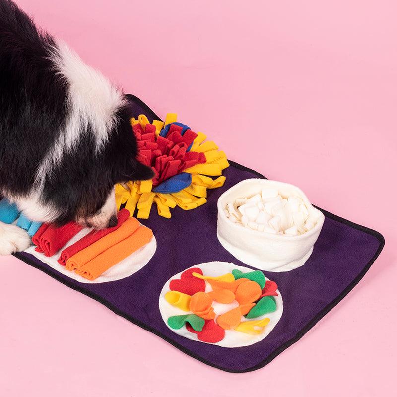 Tappetino interattivo per cani Italian Feast Snuffle Mat, incoraggia le abilità naturali di ricerca del cibo, resistente e lavabile in lavatrice, adatto per cani grandi, medi e piccoli