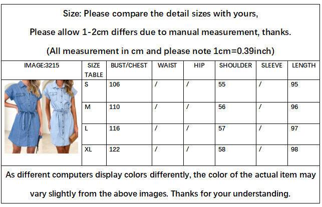 Spring And Summer New Loose Casual Denim Dress Women - EX-STOCK Canada