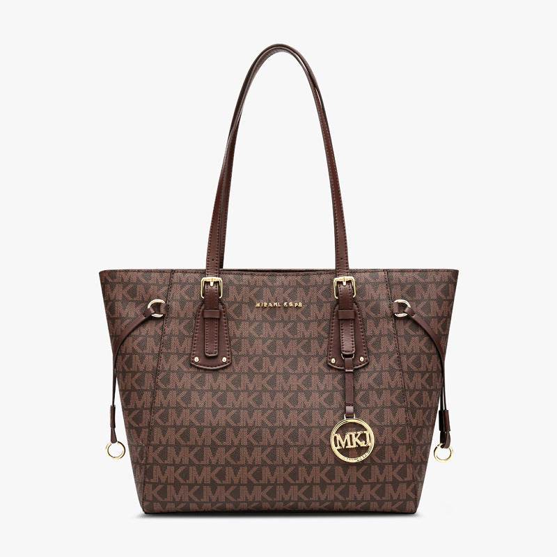 Big Retro Fashion Brown Leather bucket Bag - EX-STOCK Canada