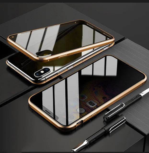 iPhone Case Anti-peep Magnetic Privacy Glass Protective Shell Magnetic - EX-STOCK Canada