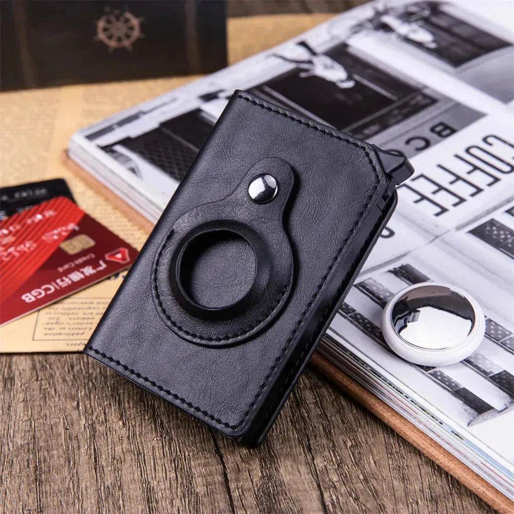 Men's Anti-theft Money clip Wallet leather Card Holder Wallet mens - EX-STOCK Canada