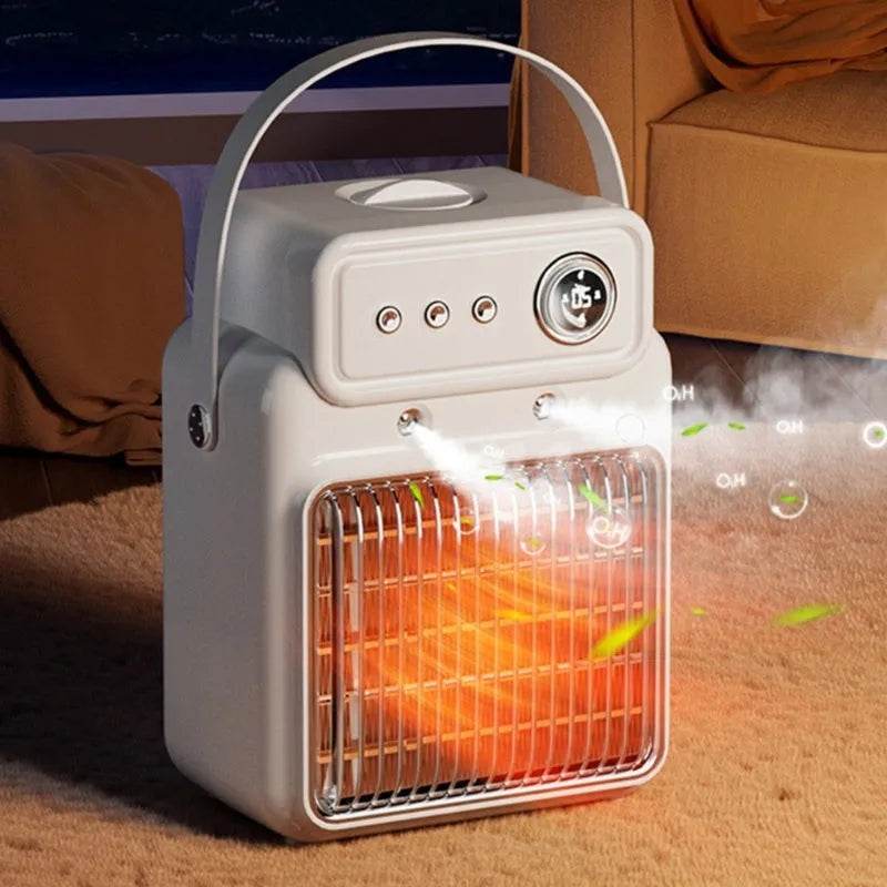 2 in 1 Indoor House Room Humidifier and Space Heater Warm Air Blower - EX-STOCK Canada