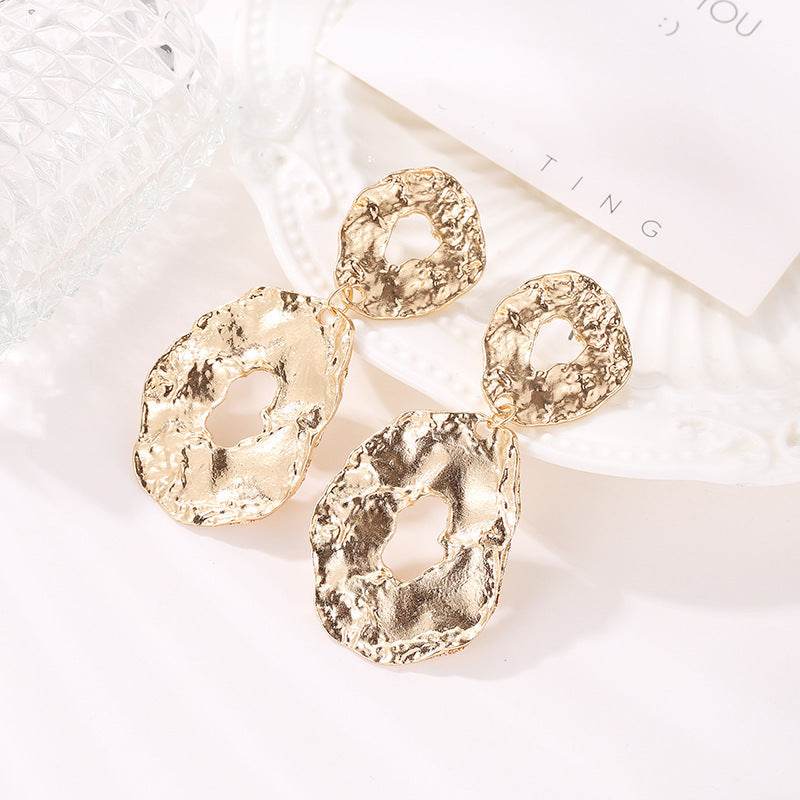 Jewelry Baroque Alloy Geometric Irregular Earrings - EX-STOCK Canada