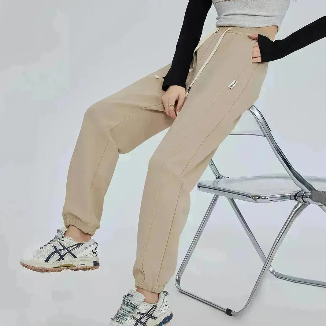 Pantalon de vent épaissis en toison pantalon décontracté pour les femmes