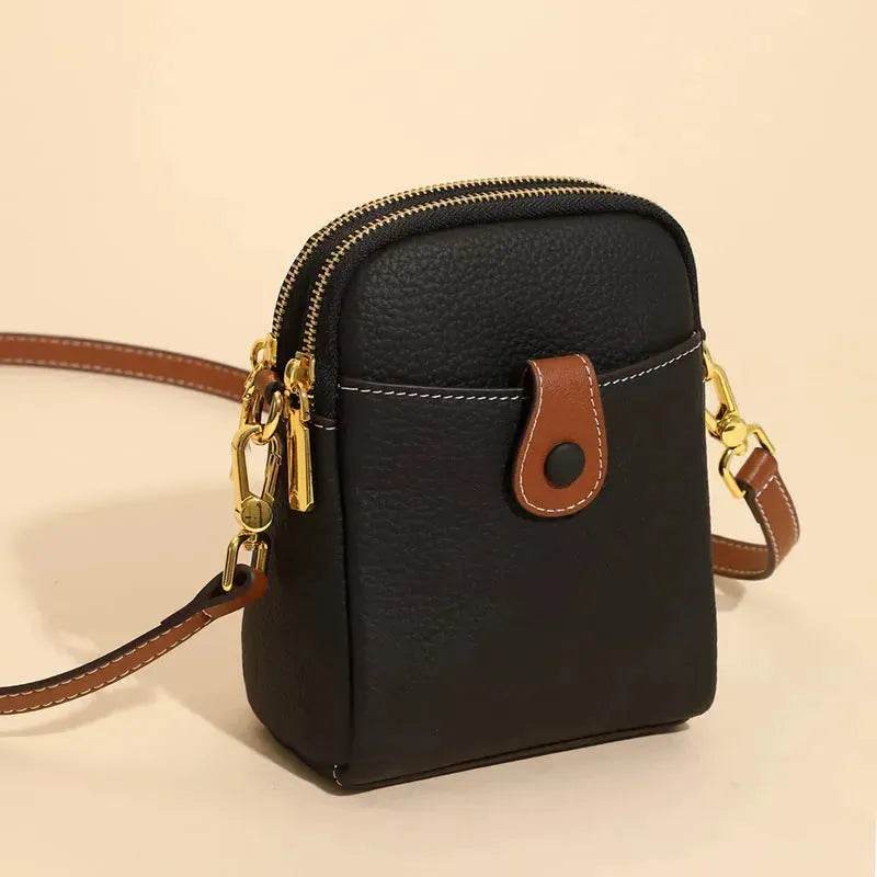 Lychee Pattern Mobile Phone Bag Small High Quality Leather Crossbody Bags For Women Wallet - EX-STOCK Canada