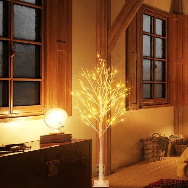 4FT Snowflake Christmas Tree With 48 LED Lamp Artificial Snowflake Pine Tree Home Decoration For Holiday - EX-STOCK Canada