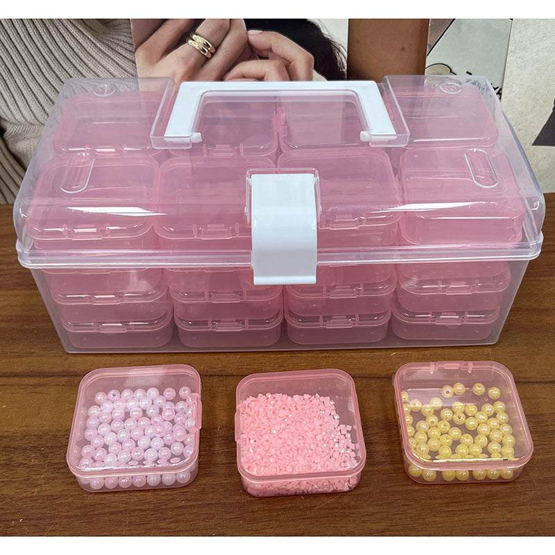 32-grid Transparent Plastic Storage Box Large Capacity Portable - EX-STOCK Canada