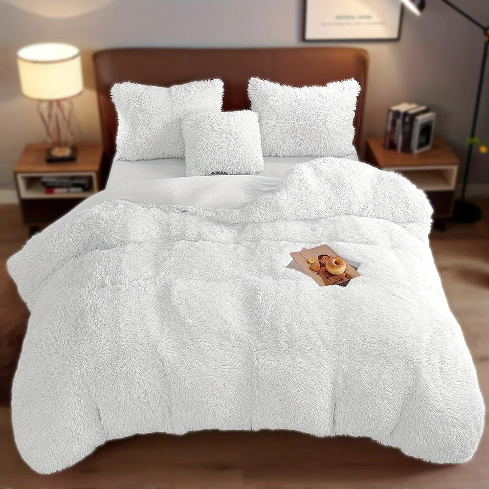 4PCs Plush Duvet Cover Set Luxury Ultra Soft Velvet Duvet EX-STOCK Canada