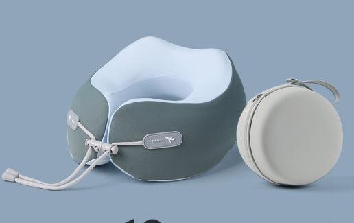 Cuscino da viaggio per il collo a forma di U in memory foam con spazio di archiviazione - EX-STOCK Canada