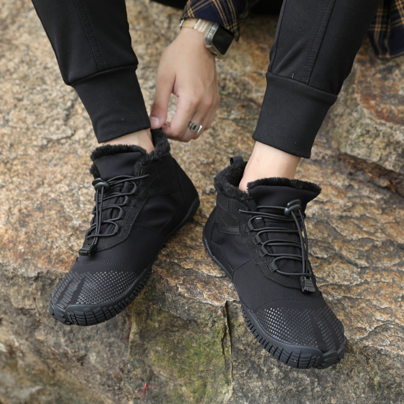 Waterproof fleece-lined winter hiking boots – product view 1