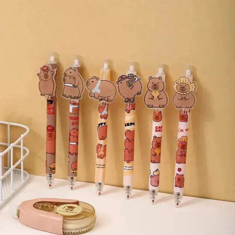 48 Pcs Cartoon Bear Acrylic Paster Pressing Pen School Supplies Gel Pen - EX-STOCK Canada