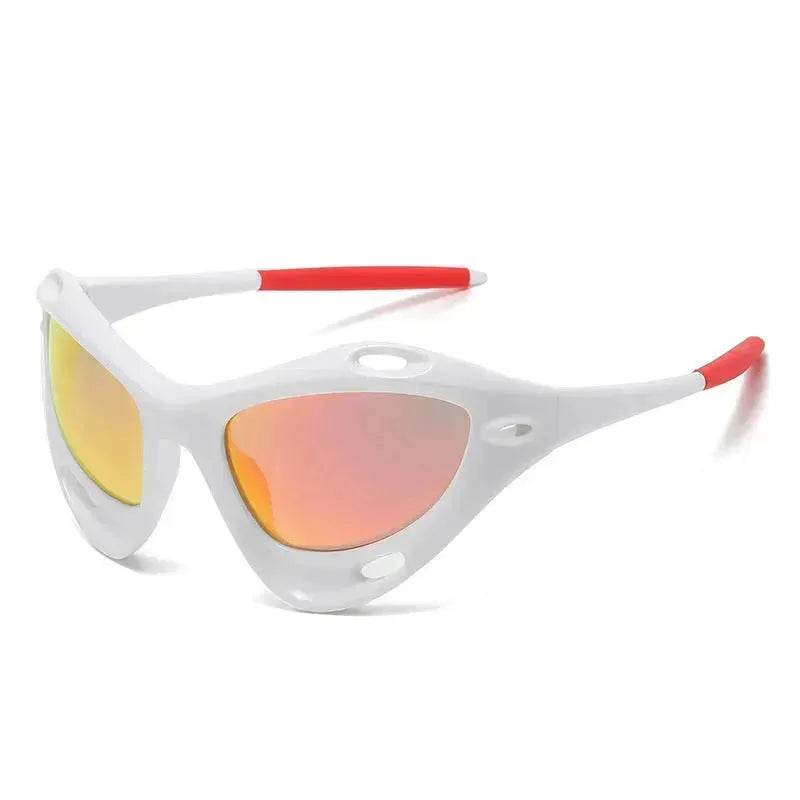 Fashion Large Frame Cat Eye Personality Hollow Out Cycling Sunglasses for Men - EX-STOCK Canada