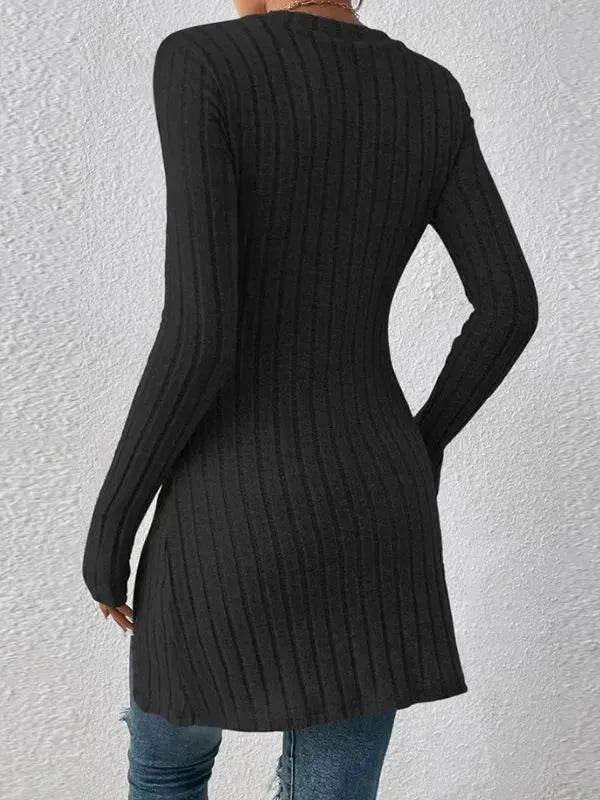 Fall and Winter Square Neck Cashmere Long Sleeve Tunic top - EX-STOCK Canada