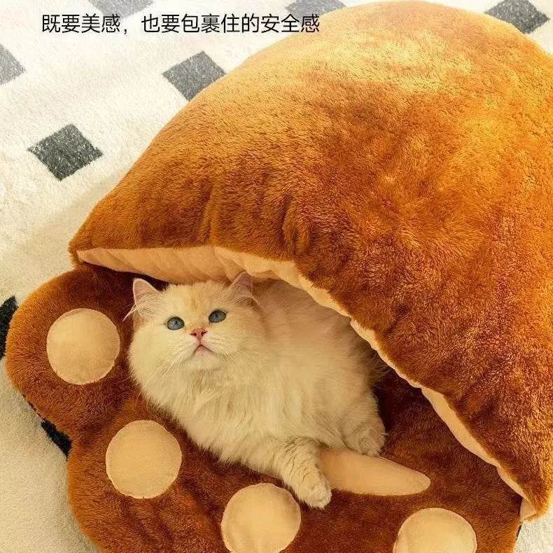 Winter Warm Thickened House Semi-closed Cat Nest - EX-STOCK Canada