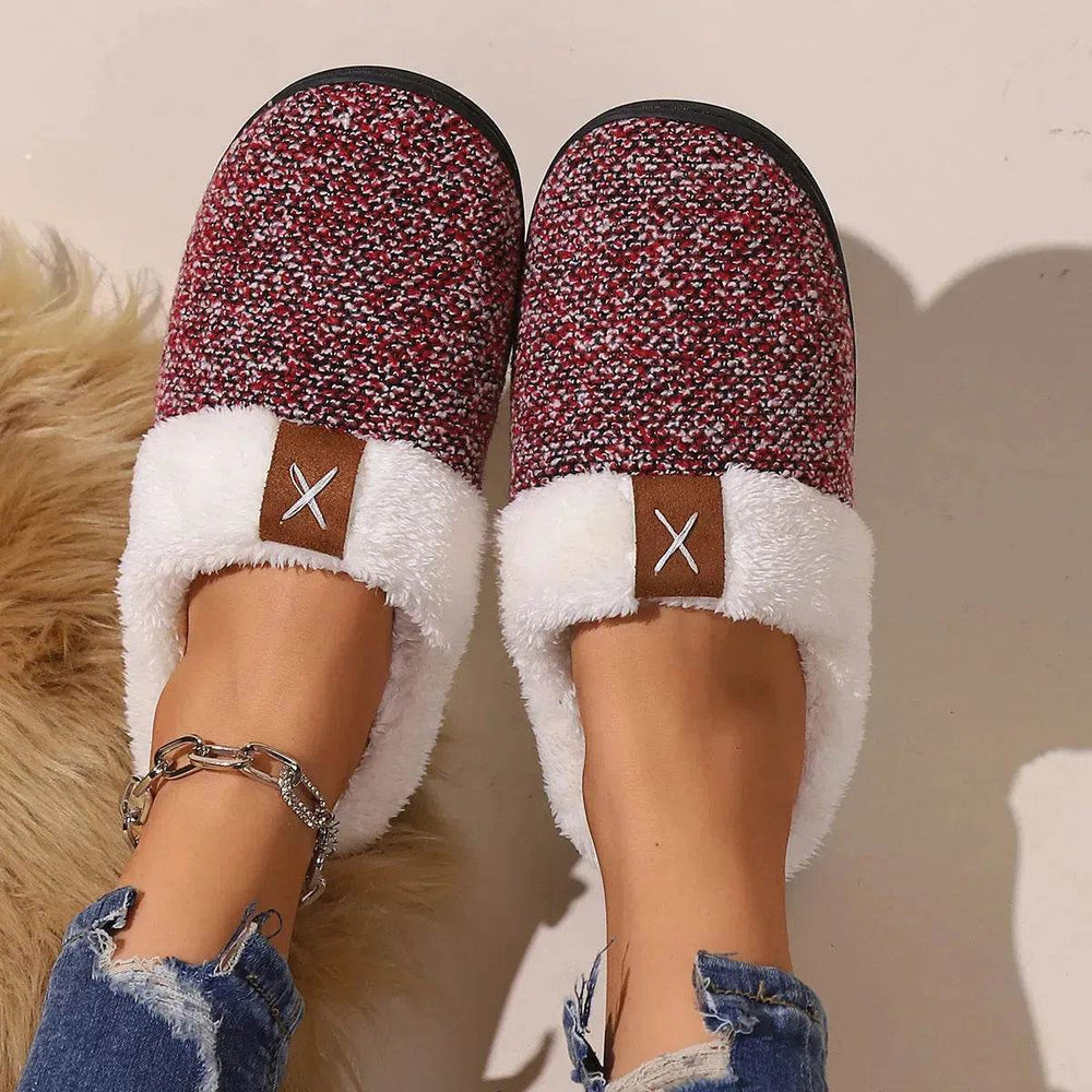 Winter Plush Slippers Fashion Thick Bottom Warm House Shoes For Women Men Indoor Bedroom Floor Slipper - EX-STOCK Canada