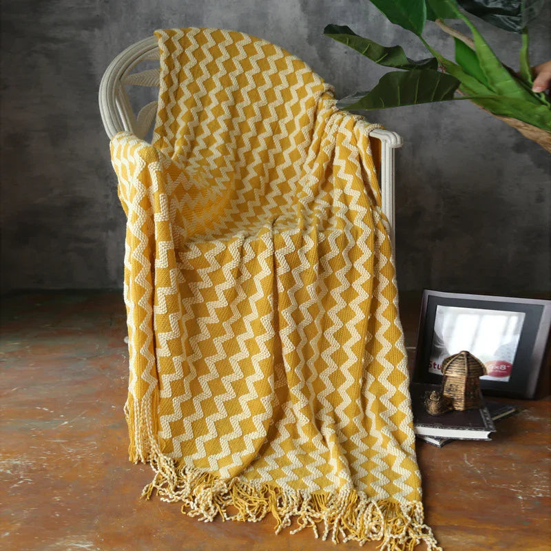 Knitted Wool Blanket Cashmere Blanket EX-STOCK Canada