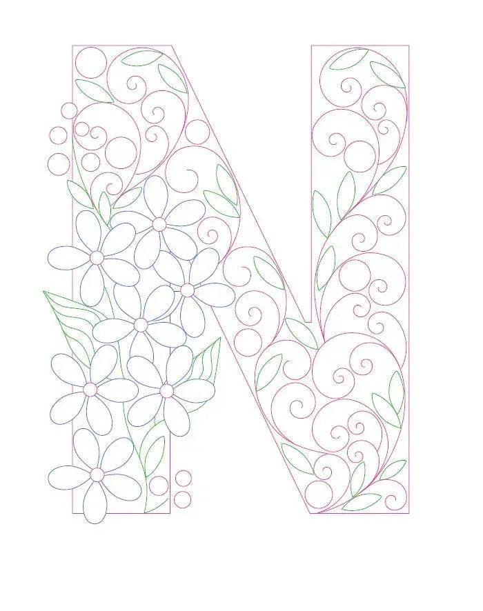 Paper Filigree Painting Kit - Letters - EX-STOCK Canada