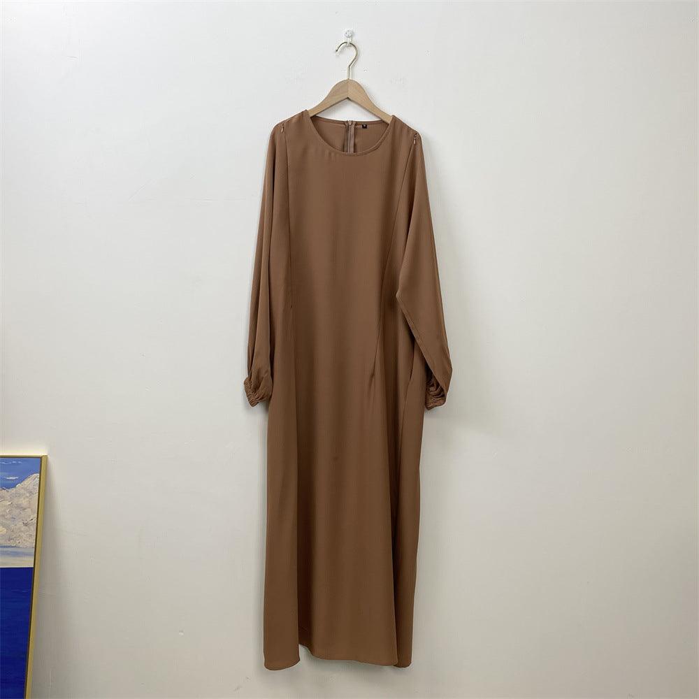 Abbigliamento da infermiera alla moda Muslim Vestito a maniche lunghe a taglio slim - EX-STOCK Canada