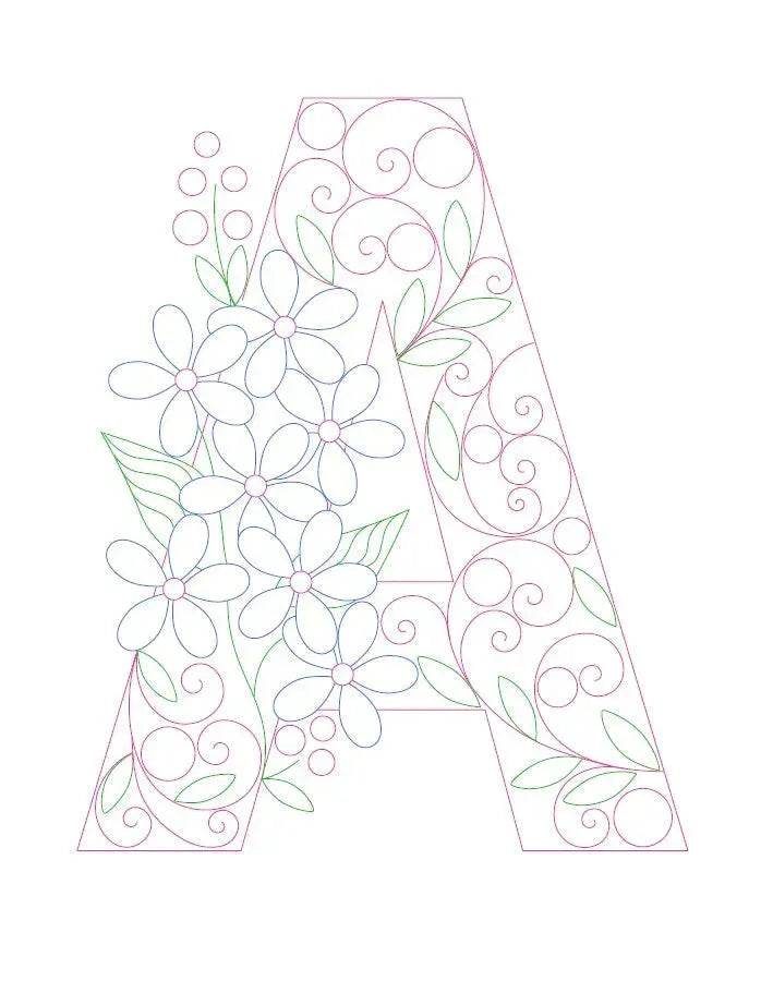 Paper Filigree Painting Kit - Letters - EX-STOCK Canada