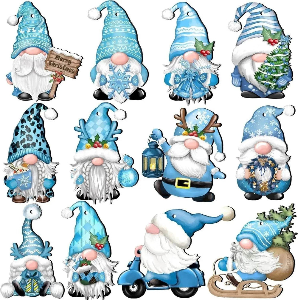 24 PCs Christmas Wooden Hanging Ornaments - EX-STOCK Canada