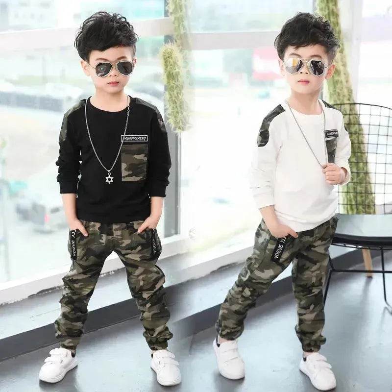Camouflage long sleeve kids suit for Baby Boys - EX-STOCK Canada