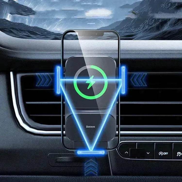 Car Mobile Phone Holder Wireless Charger - EX-STOCK Canada