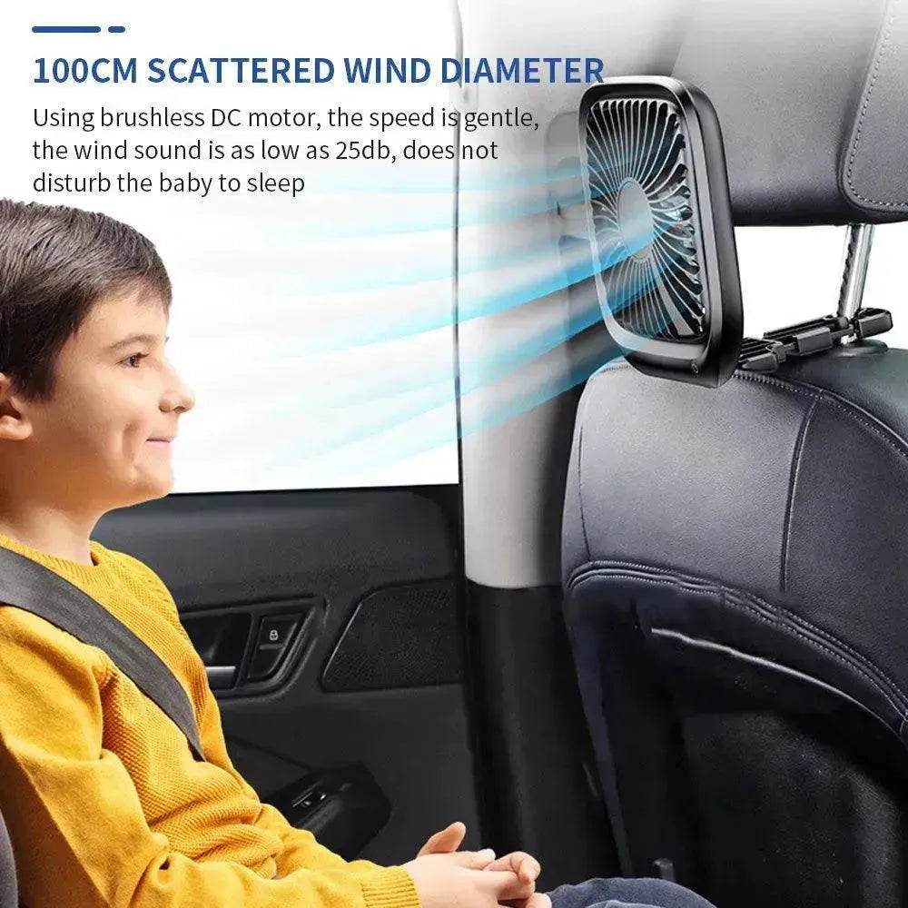 Car Rear Seat Fan Foldable Silent Rechargeable Air Conditioner Electric Back Seat Mini USB Cooler Portable Air Cooling Fan Select Supplier - EX-STOCK Canada