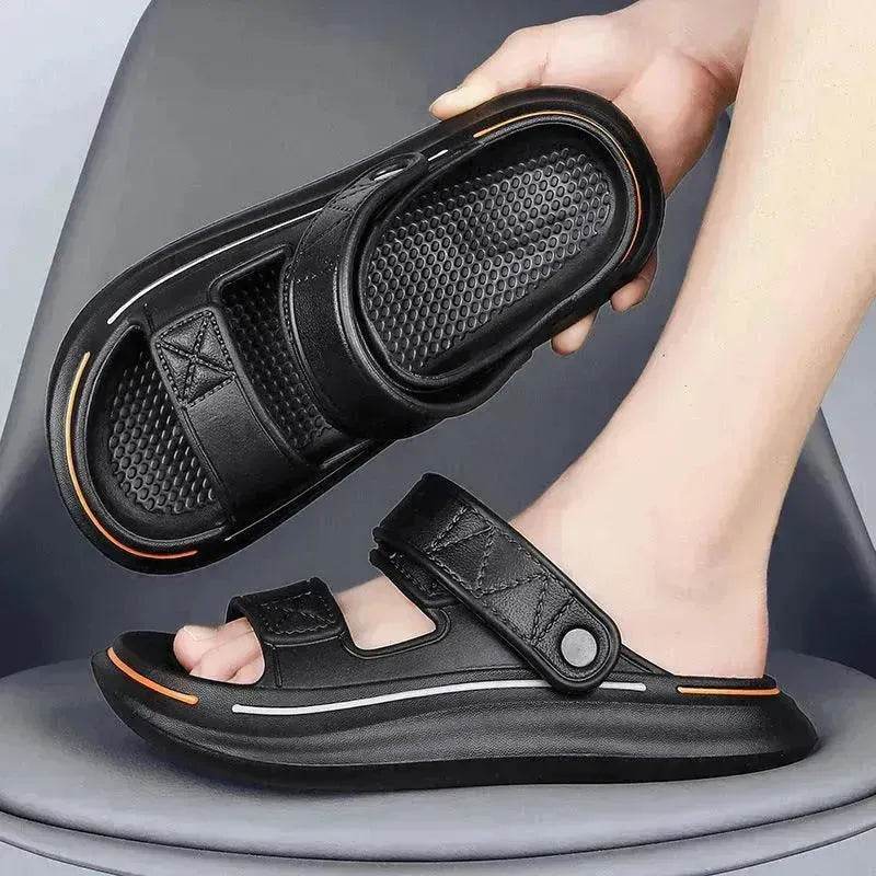 Casual Beach Shoes Non-slip Wear-resistant Platform Couples Sandals - EX-STOCK Canada
