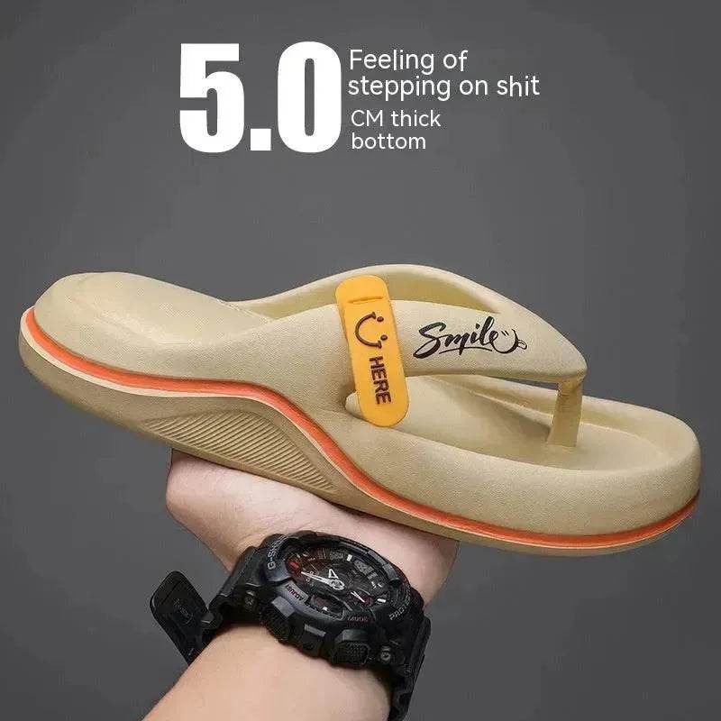 Casual Flip Flops Men's Outer Wear Plus Size All-matching Beach Shoes Men's Slippers - EX-STOCK Canada