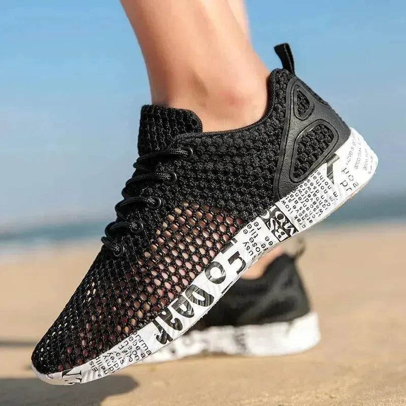 Casual Men's Shoes Breathable Sneakers Match Hollow Lace Board Shoes - EX-STOCK Canada