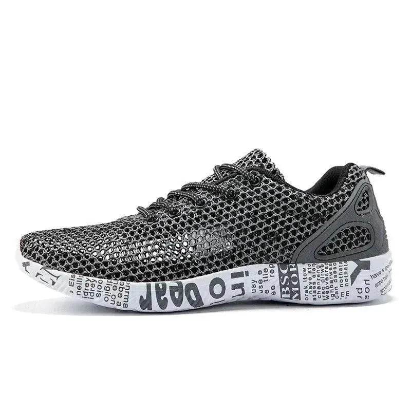 Casual Men's Shoes Breathable Sneakers Match Hollow Lace Board Shoes - EX-STOCK Canada