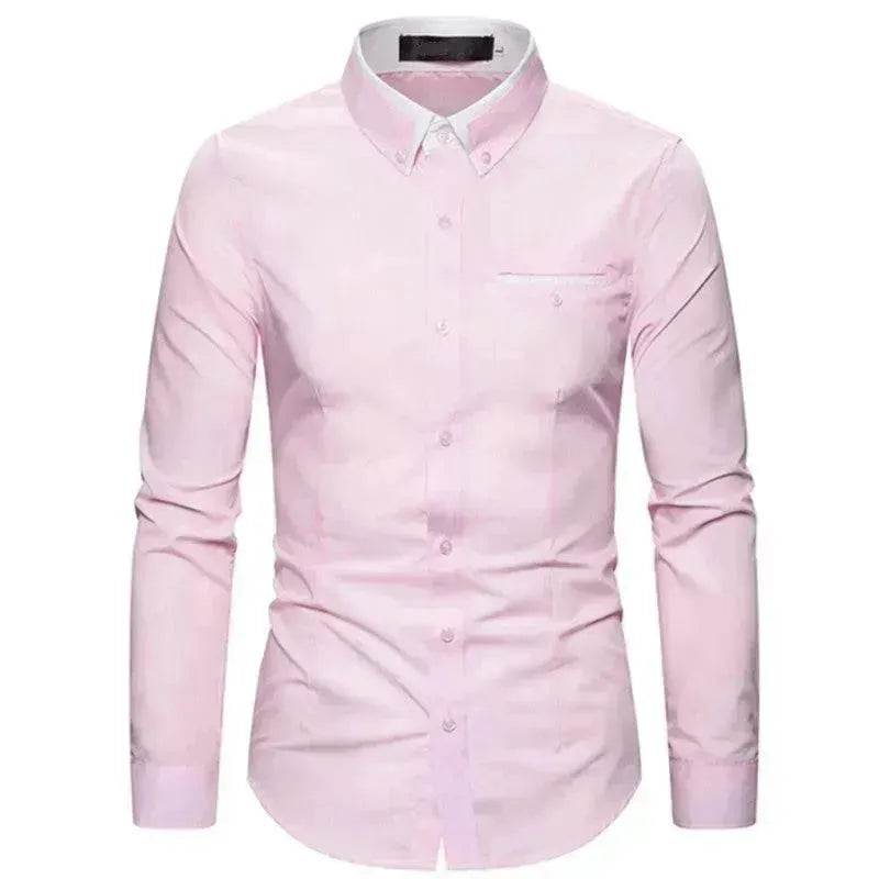 Casual Slim Fit Plus Size Long Sleeve Shirt - EX-STOCK Canada