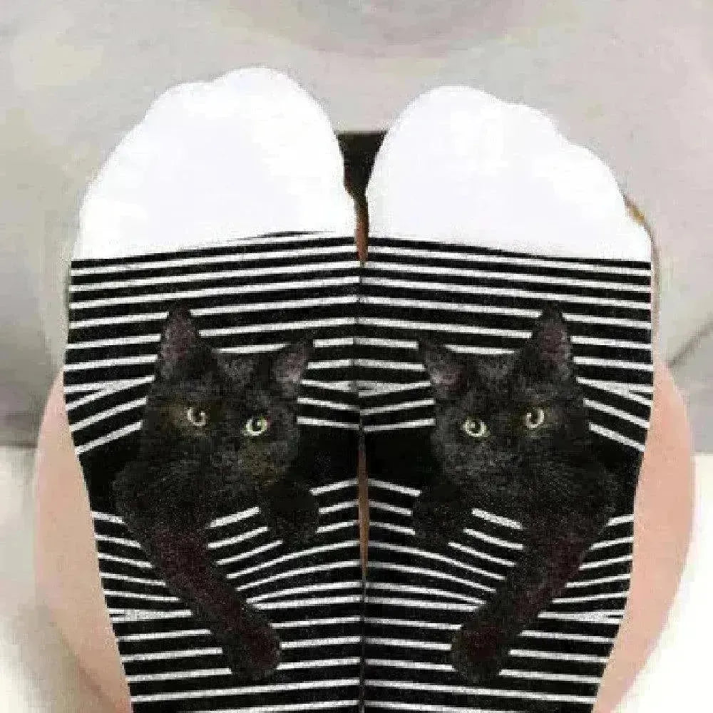 Cats Print Plus Size Medium Socks For Men And Women - EX-STOCK CANADA