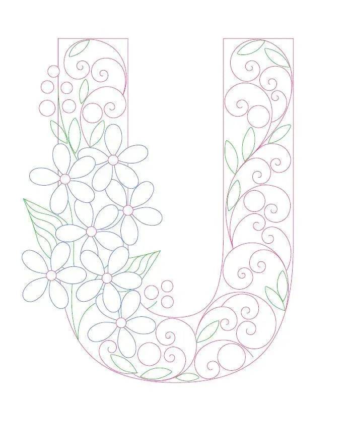 Paper Filigree Painting Kit - Letters - EX-STOCK Canada