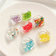 New Transparent Resin Ring Fruit Square Ring Acrylic Ring - EX-STOCK Canada