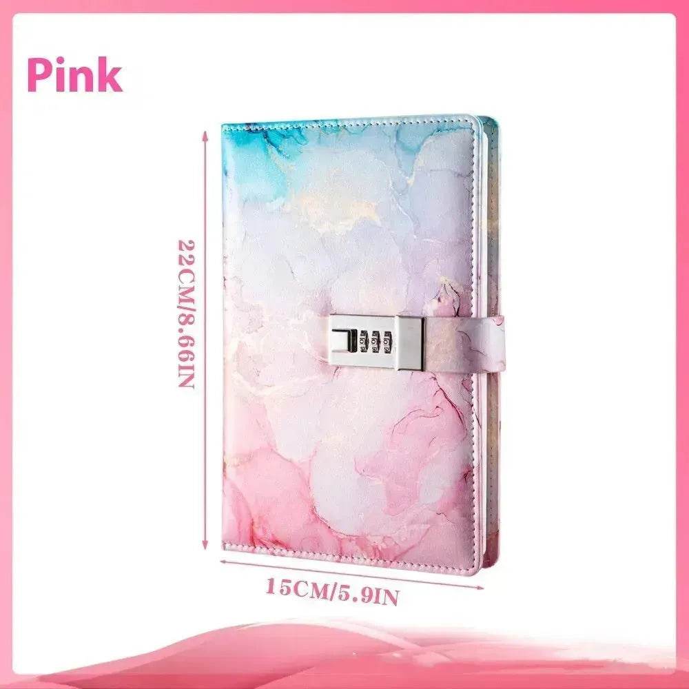 A5 Password-protected Noteboy Diary With Lock Creative Trend Journal Book Student Smart Notepad Stationery Leather Notebook - EX-STOCK Canada