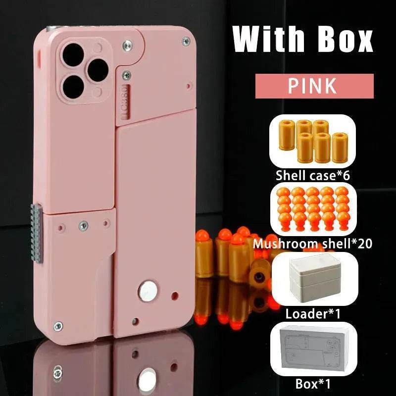 mobile phone shape folding soft bullet gun toy - EX-STOCK Canada