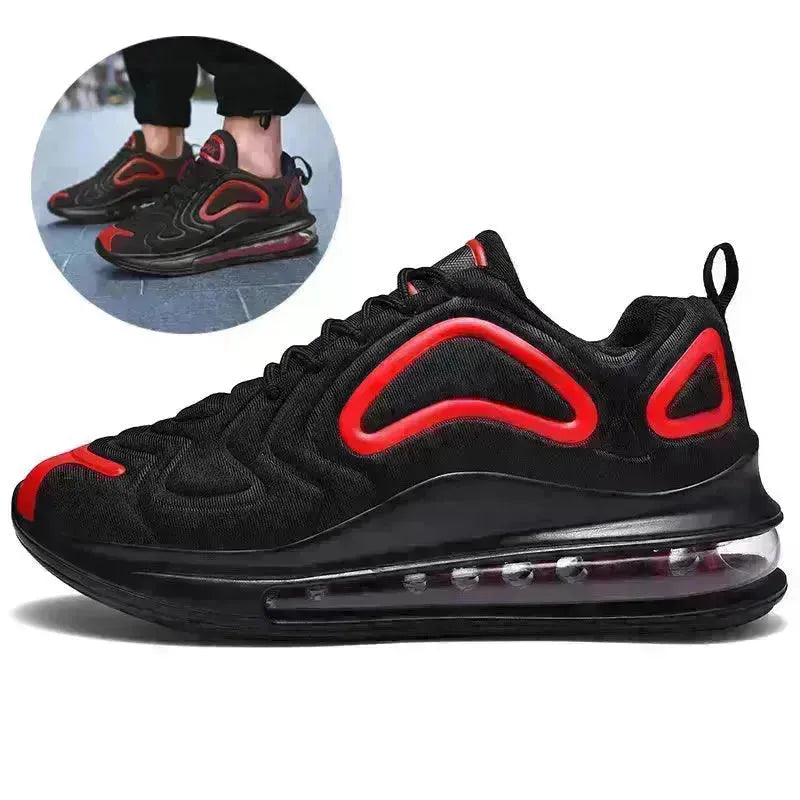 Men's Fashion Outfit Sneakers Air Cushion Outdoor Breathable Lace-up Sneakers Running Sports Shoes