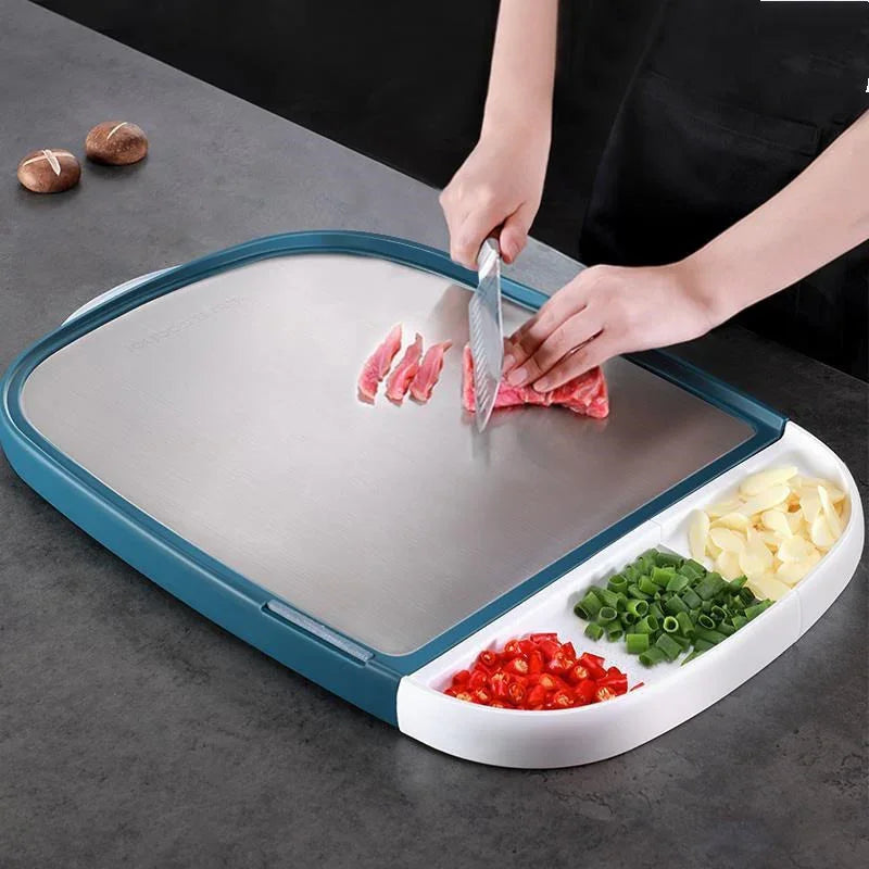 Multifunctional Stainless Steel Cutting Board Thickened Chopping Mildew Proof EX-STOCK Canada