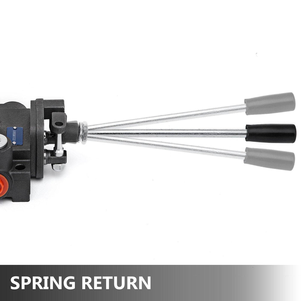 Hydraulic Valve 2 Spool Hydraulic Joystick Control Valve 11gpm Hydraulic Directional Control Valve Double Acting For Tractors Loaders Tanks - EX-STOCK Canada