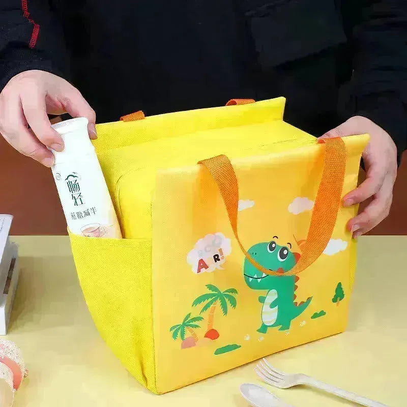 Borsa da pranzo per pranzo Borsa da pranzo Capacità di lavoro in alluminio ispessimento box da pranzo isolato